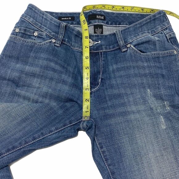 Ana A New Approach Modern Fit Cuff Distress Jean 4 - Picture 5 of 10